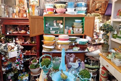 A vintage market with a touch of bouquet and fun finds. . Antiques okc